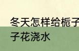 冬天怎样给栀子花浇水 冬天如何给栀子花浇水